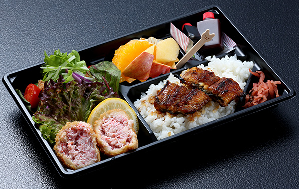 うなぎ丼＆カニコロッケ弁当